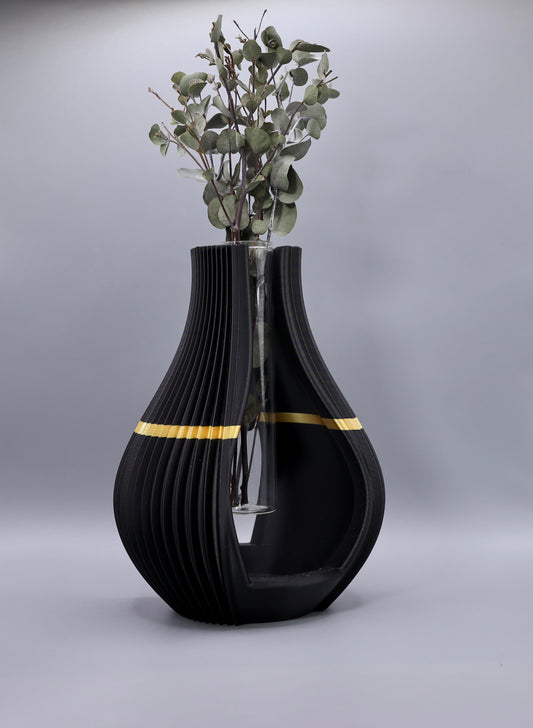 „Silena Vase als Design-Statement – minimalistische 3D-gedruckte Vase für einzelne Blume oder Duftstäbchen“