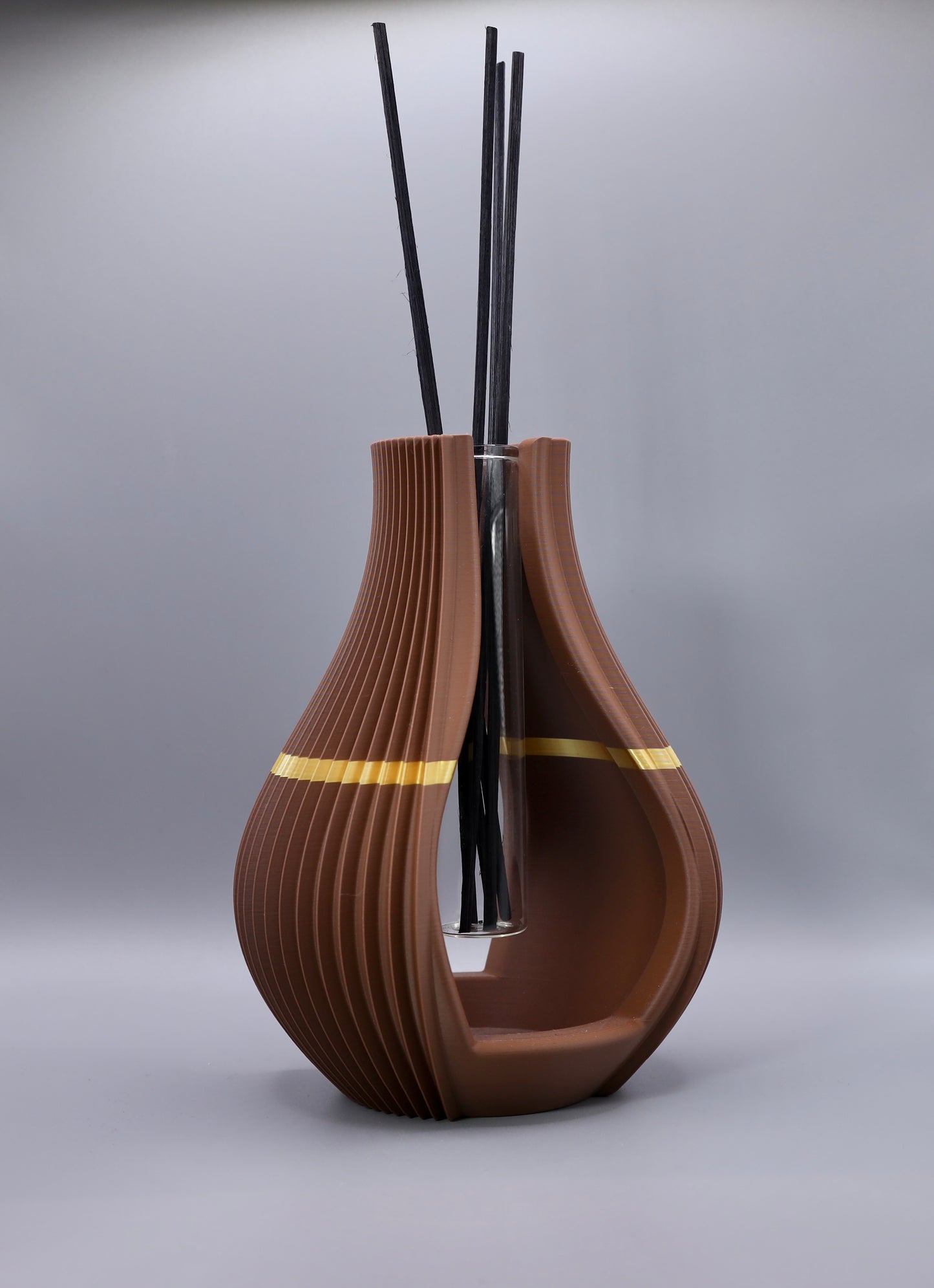 „Silena Vase als Design-Statement – minimalistische 3D-gedruckte Vase für einzelne Blume oder Duftstäbchen“