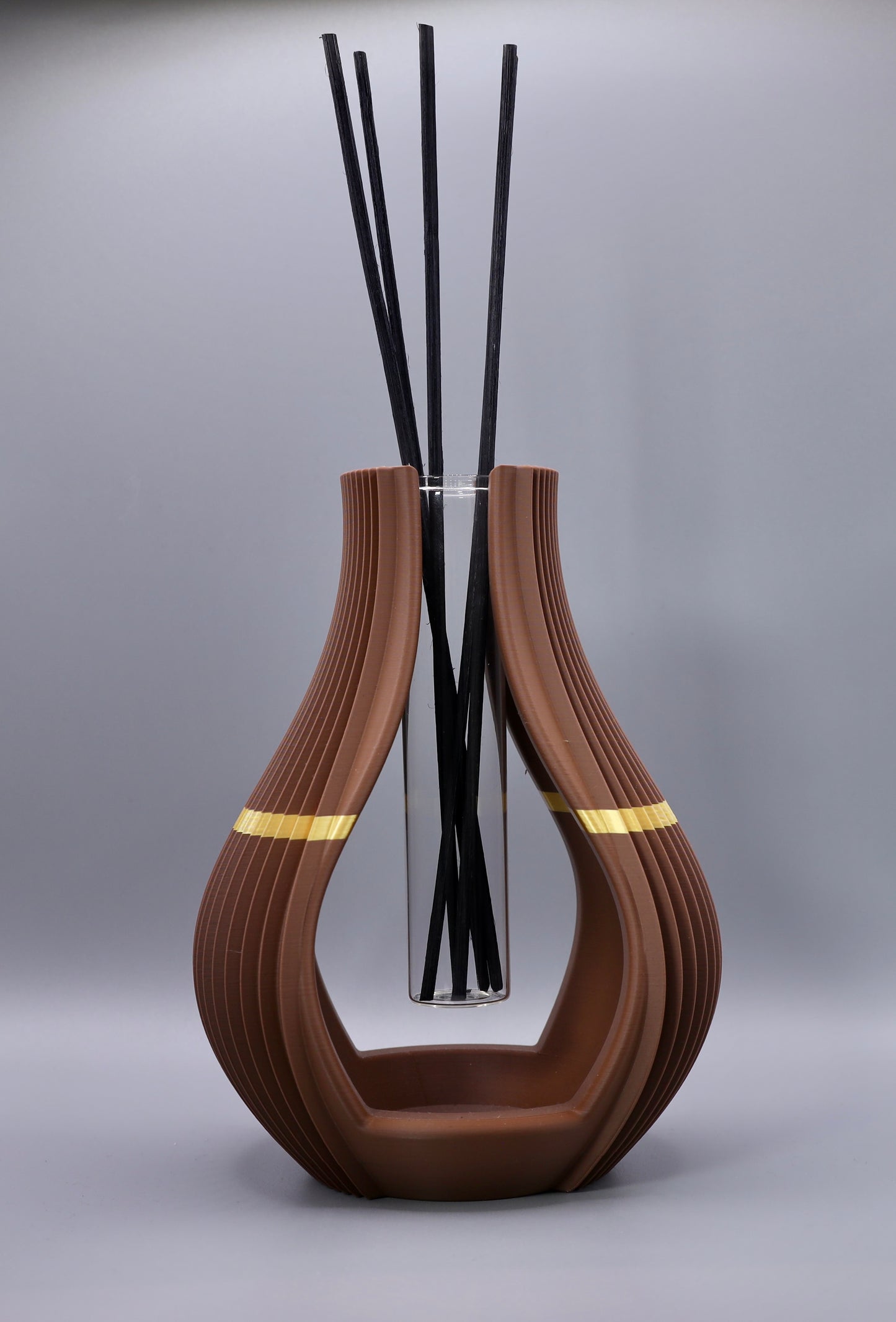 „Silena Vase als Design-Statement – minimalistische 3D-gedruckte Vase für einzelne Blume oder Duftstäbchen“