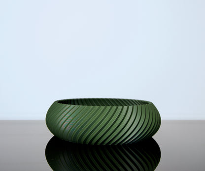 Schale Aluna von Wälder Create – modern-minimalistisches Design aus dem Bregenzerwald, 3D-gedruckt aus umweltfreundlichem PLA-Biokunststoff, ideal als Deko-Schale oder für kleine Alltagsgegenstände – erhältlich in der Linea Pure Farbkollektion oder Juppen Edition. 