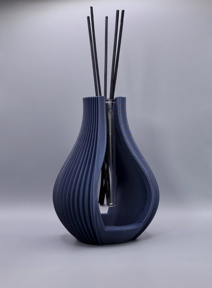 „Silena Vase als Design-Statement – minimalistische 3D-gedruckte Vase für einzelne Blume oder Duftstäbchen“